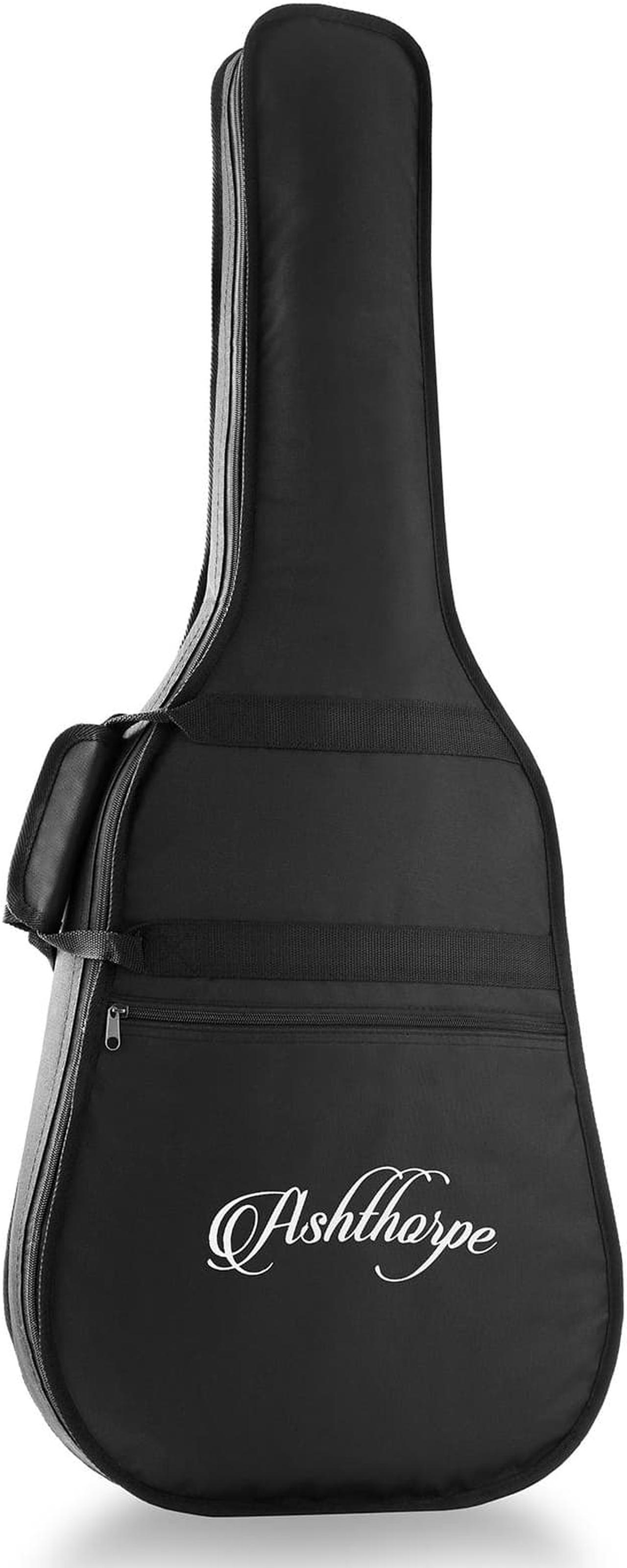 Alt view image 6 of 6 - Ashthorpe Full-Size Cutaway Thinline Acoustic-Electric Guitar Package - Premium Tonewoods - Sunburst