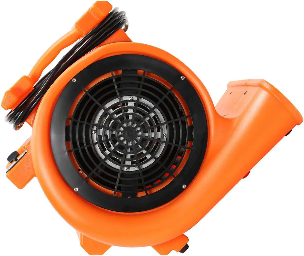 Alt view image 3 of 6 - Dryser 6pk Air Mover Carpet Dryer 3 Speed 1 HP Industrial Floor Fan - Orange Stackable Carpet Drying Fan Floor Blower