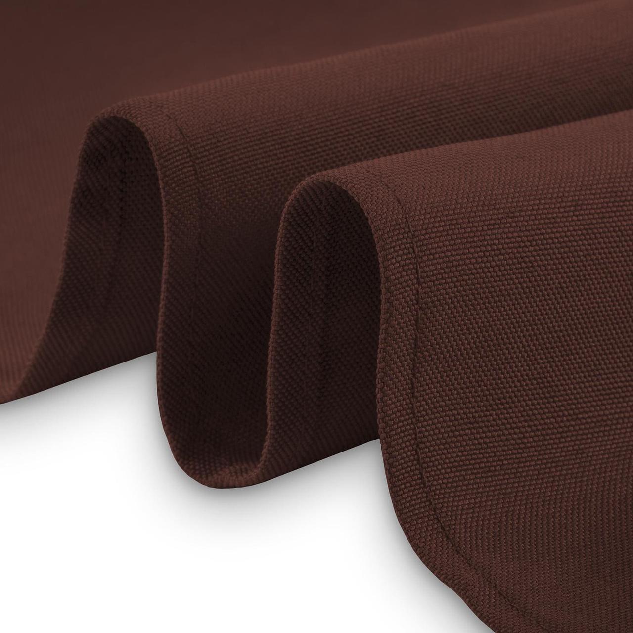 Alt view image 3 of 6 - Lann's Linens - 60" x 126" Premium Tablecloth for Wedding / Banquet / Restaurant - Rectangular Polyester Fabric Table Cloth - Chocolate Brown