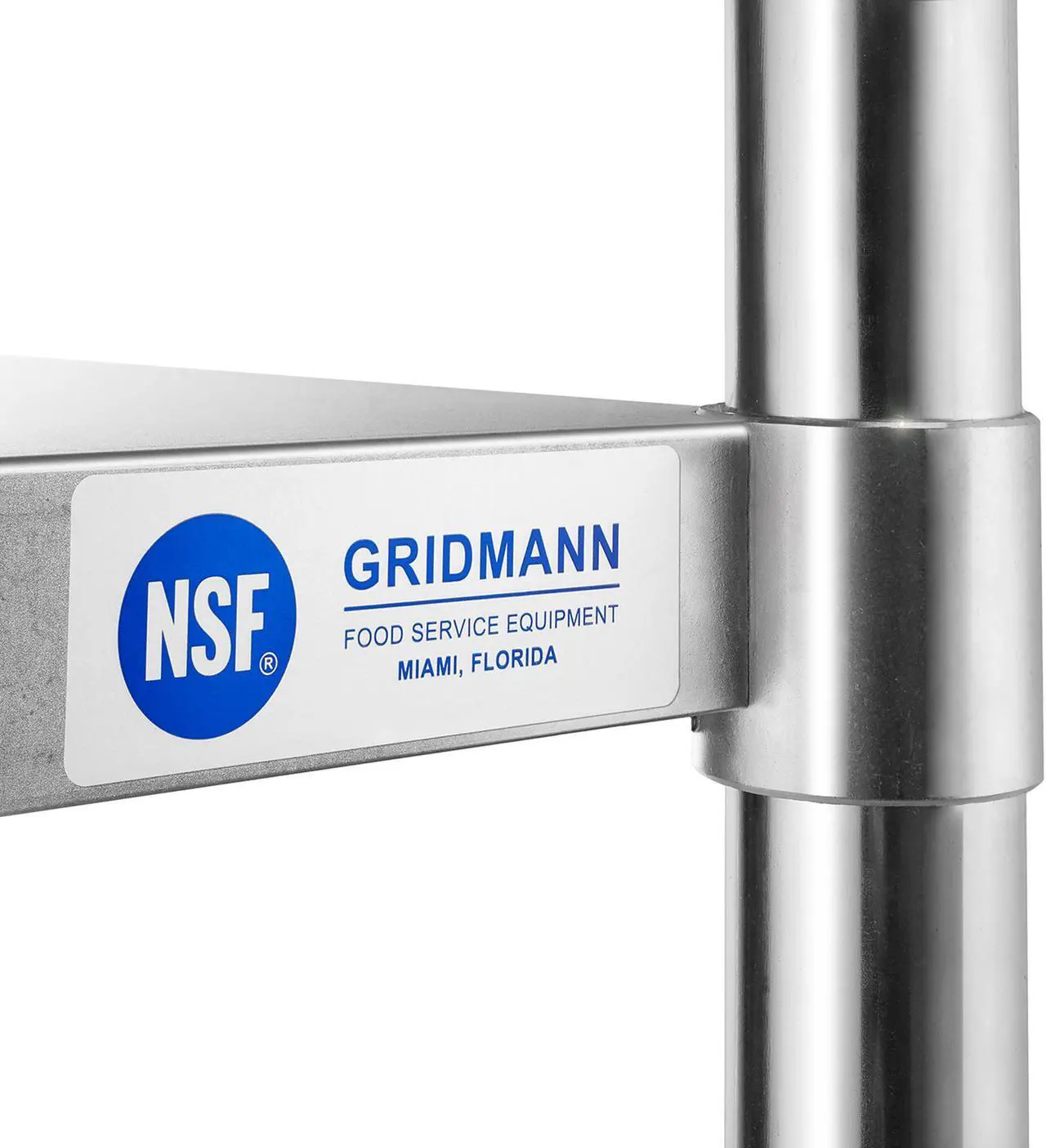 Alt view image 4 of 6 - GRIDMANN Stainless Steel Work Table 18 x 30 Inches, NSF Commercial Kitchen Prep Table with Under Shelf for Restaurant and Home