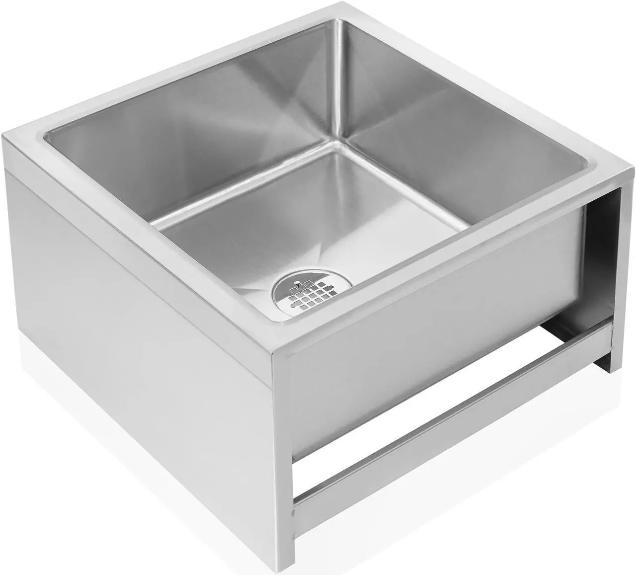 Alt view image 2 of 6 - GRIDMANN Stainless Steel Floor Mop Sink - 19" x 22" x 12", NSF Certified
