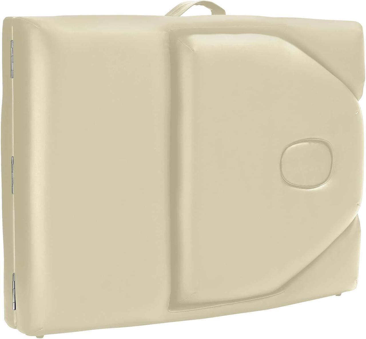 Alt view image 6 of 8 - Saloniture Professional Portable Massage Table with Backrest - Cream