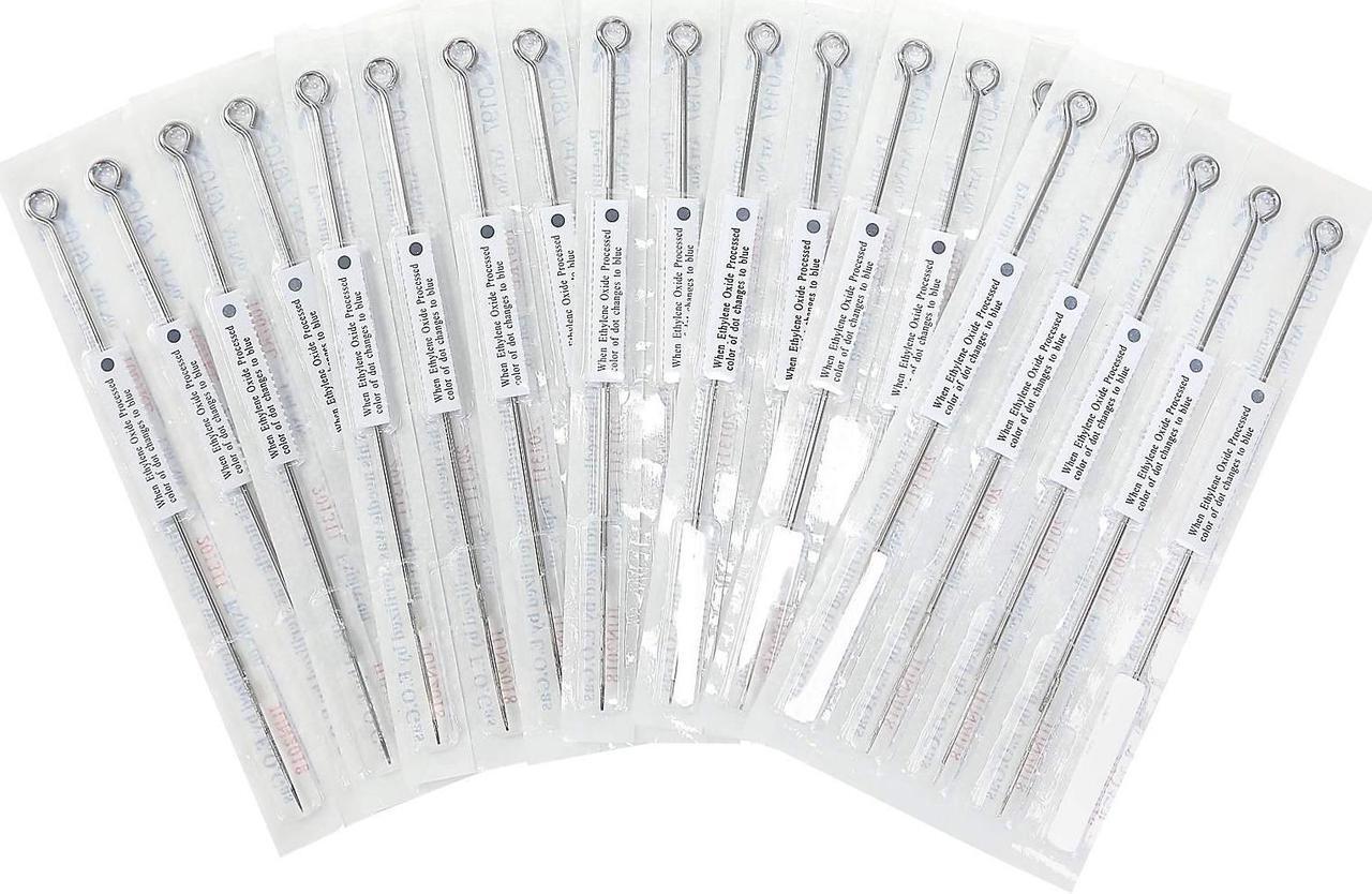 Main image of ACE Needles Tattoo Needles Kit 50 Mixed Assorted Sterile Tattoo Needles 6 Sizes - Round Liner 1 3 5 7 9 11 RL