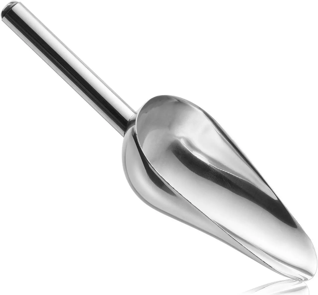 Alt view image 9 of 10 - Olde Midway Stainless Steel Popcorn Machine Accessories - 4 Piece Set with Measuring Spoons, Scoop, and Salt Shaker