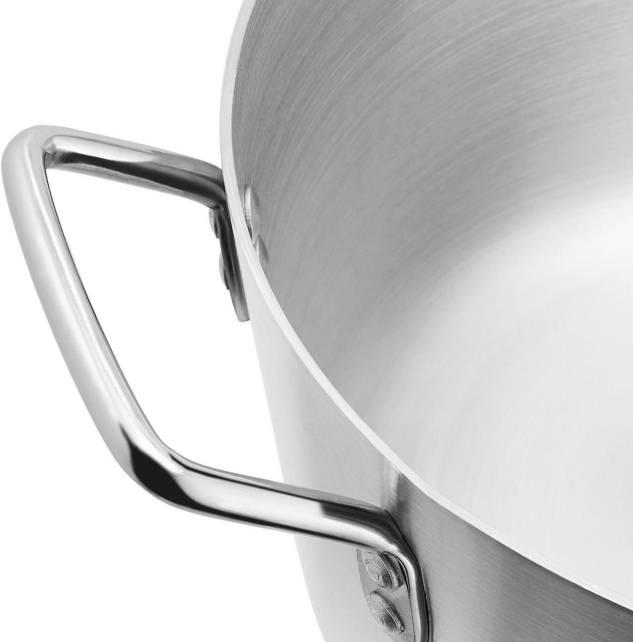 Alt view image 5 of 6 - GRIDMANN 10-Quart Tapered Aluminum Sauce Pan with Silicone Handle, NSF Listed Heavy Duty Professional Cookware