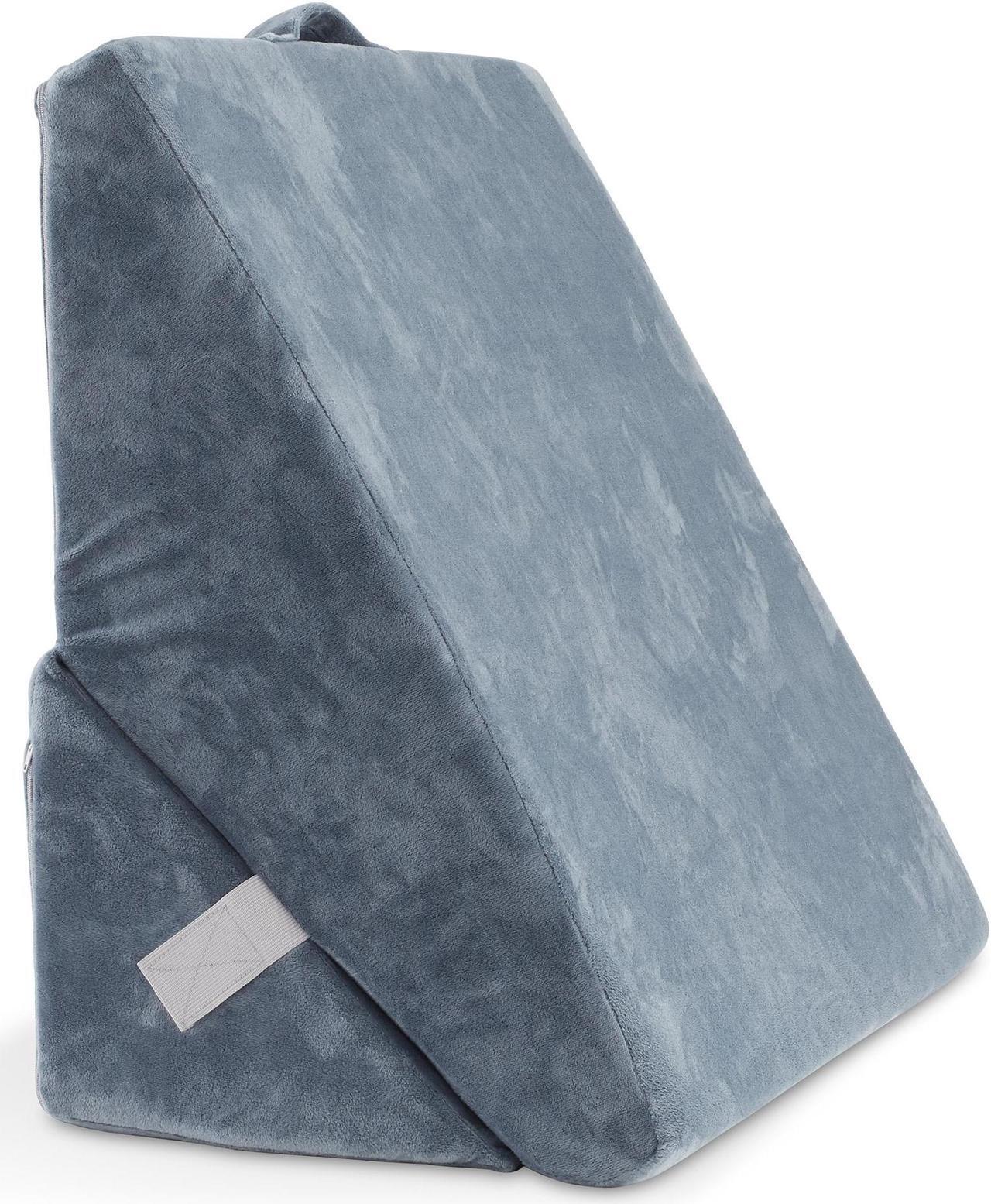 Alt view image 3 of 6 - Made Medical Bed Wedge Pillow for Sleeping - 7 in 1 Folding Memory Foam Cushion, Body Positioner, Back Support for Surgery, Acid Reflux, Anti Snoring - Grey