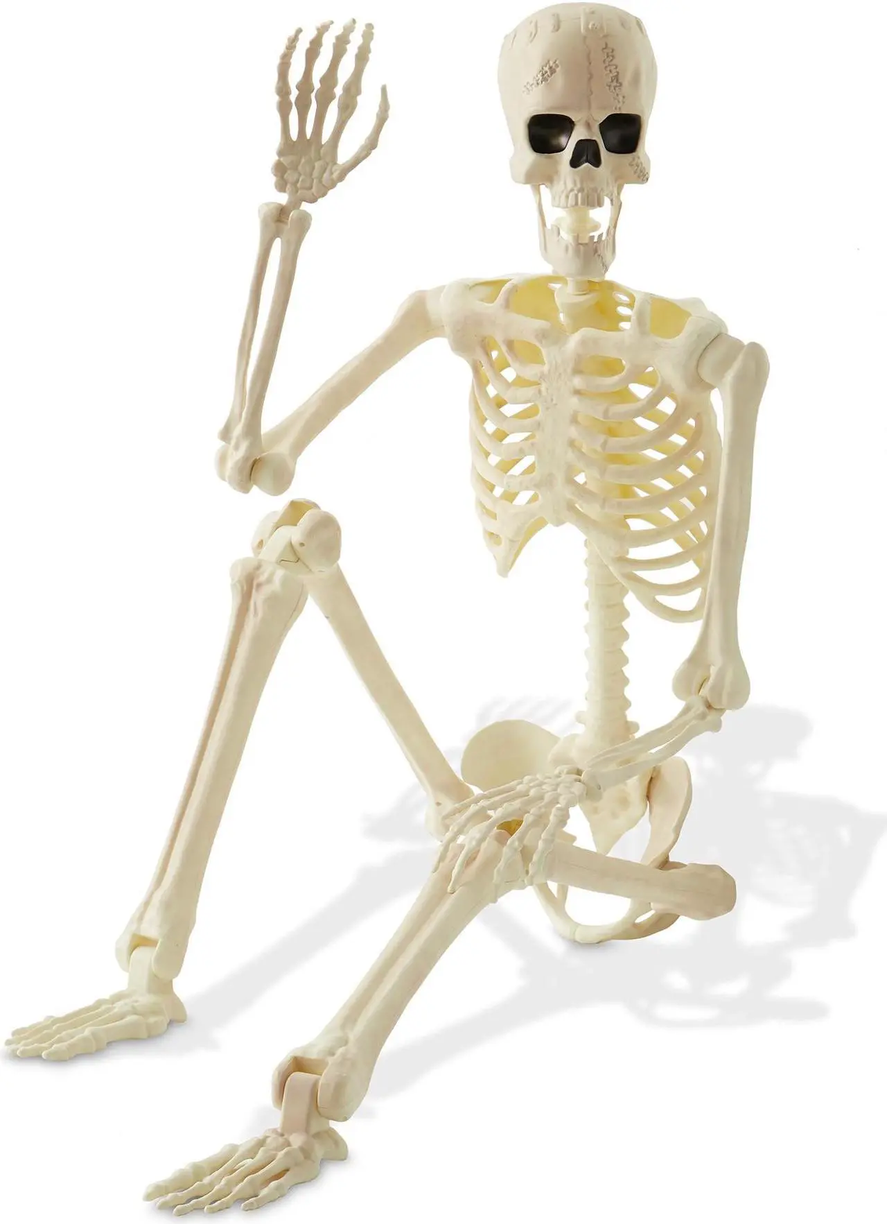 Main image of BOO BOX 74" Franken Skeleton, Life Size Posable Scary Halloween Skeleton Decoration for Outdoor, Porch, or Yard