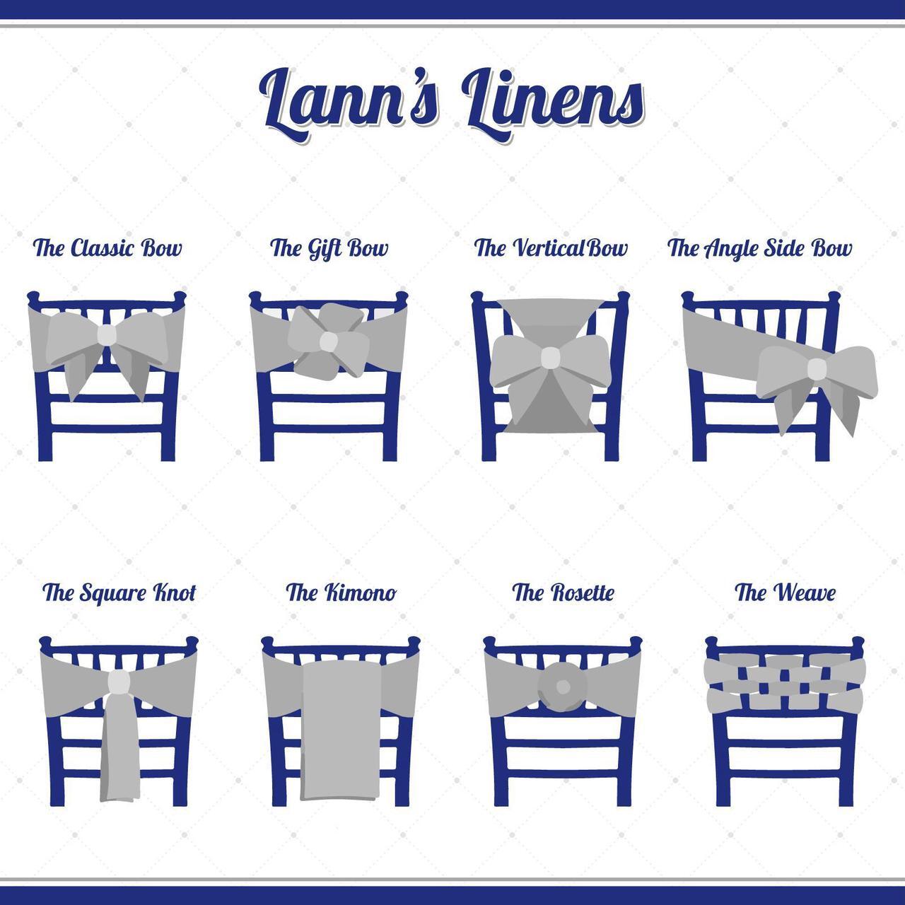 Alt view image 3 of 3 - Lann's Linens - 10 Elegant Satin Wedding/Party Chair Cover Sashes/Bows - Ribbon Tie Back Sash - Fuchsia