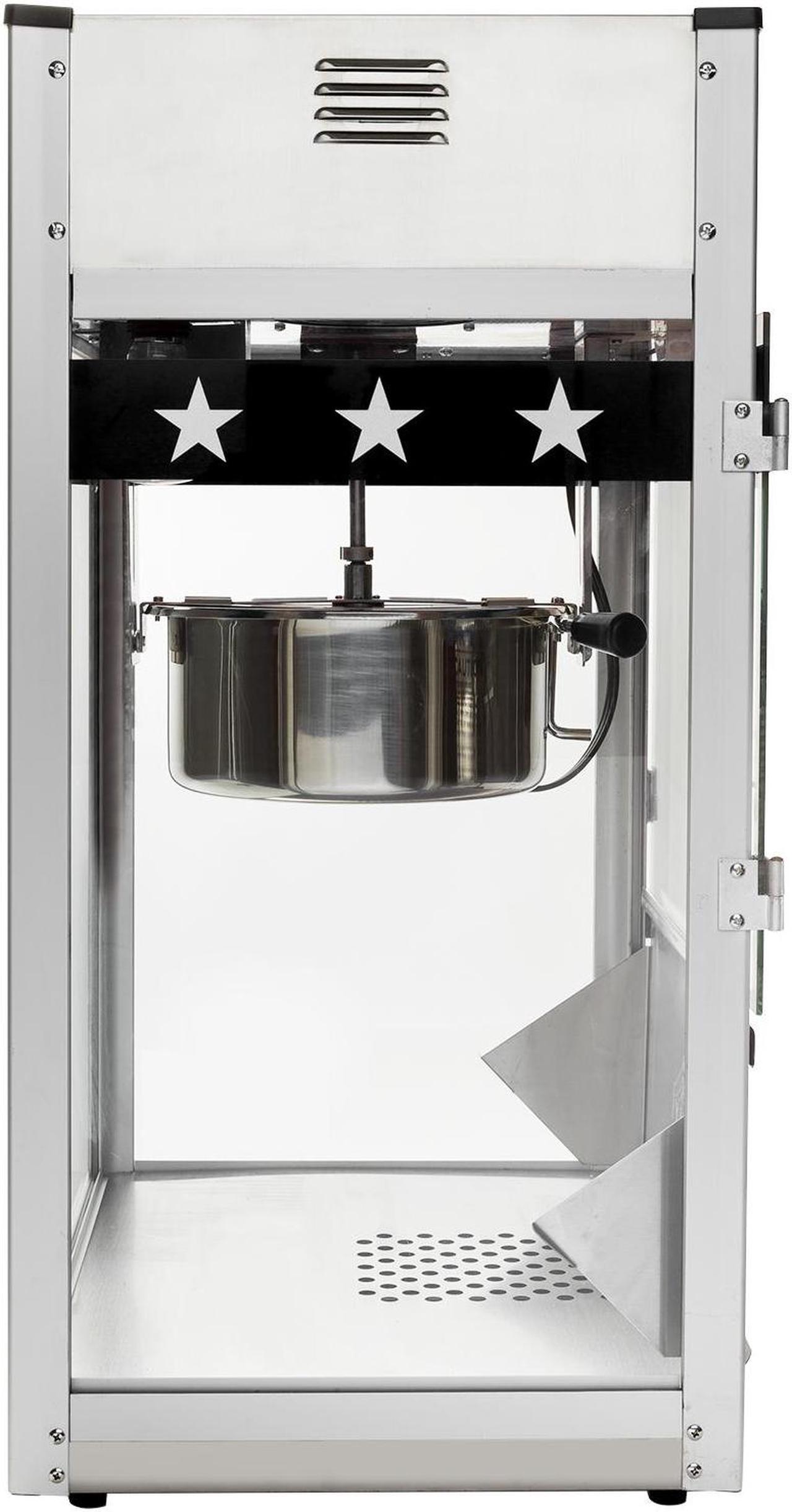 Alt view image 4 of 7 - Olde Midway Commercial Popcorn Machine Maker Popper with Large 12-Ounce Kettle - Black