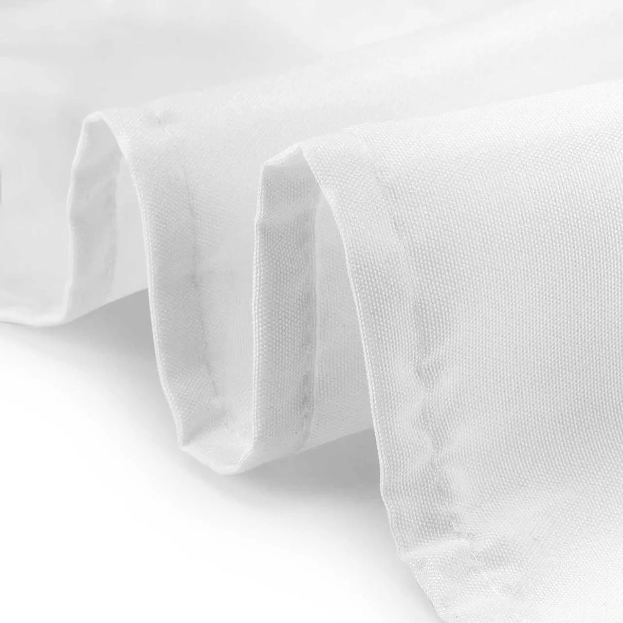 Alt view image 3 of 6 - Lann's Linens - 10 Premium 70" Square Tablecloths for Wedding / Banquet / Restaurant - Polyester Fabric Table Cloth - White
