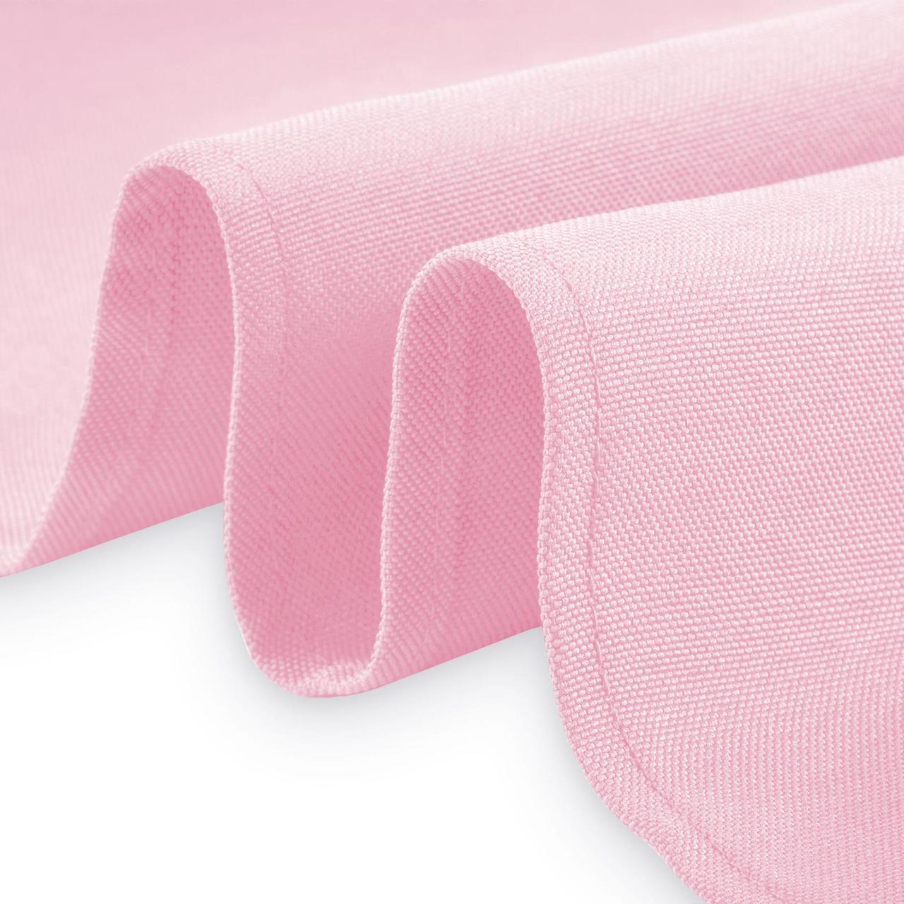 Alt view image 3 of 4 - Lann's Linens - 1 Dozen 17" Cloth Dinner Table Napkins - Machine Washable Restaurant/Wedding/Hotel Quality Polyester Fabric - Pink