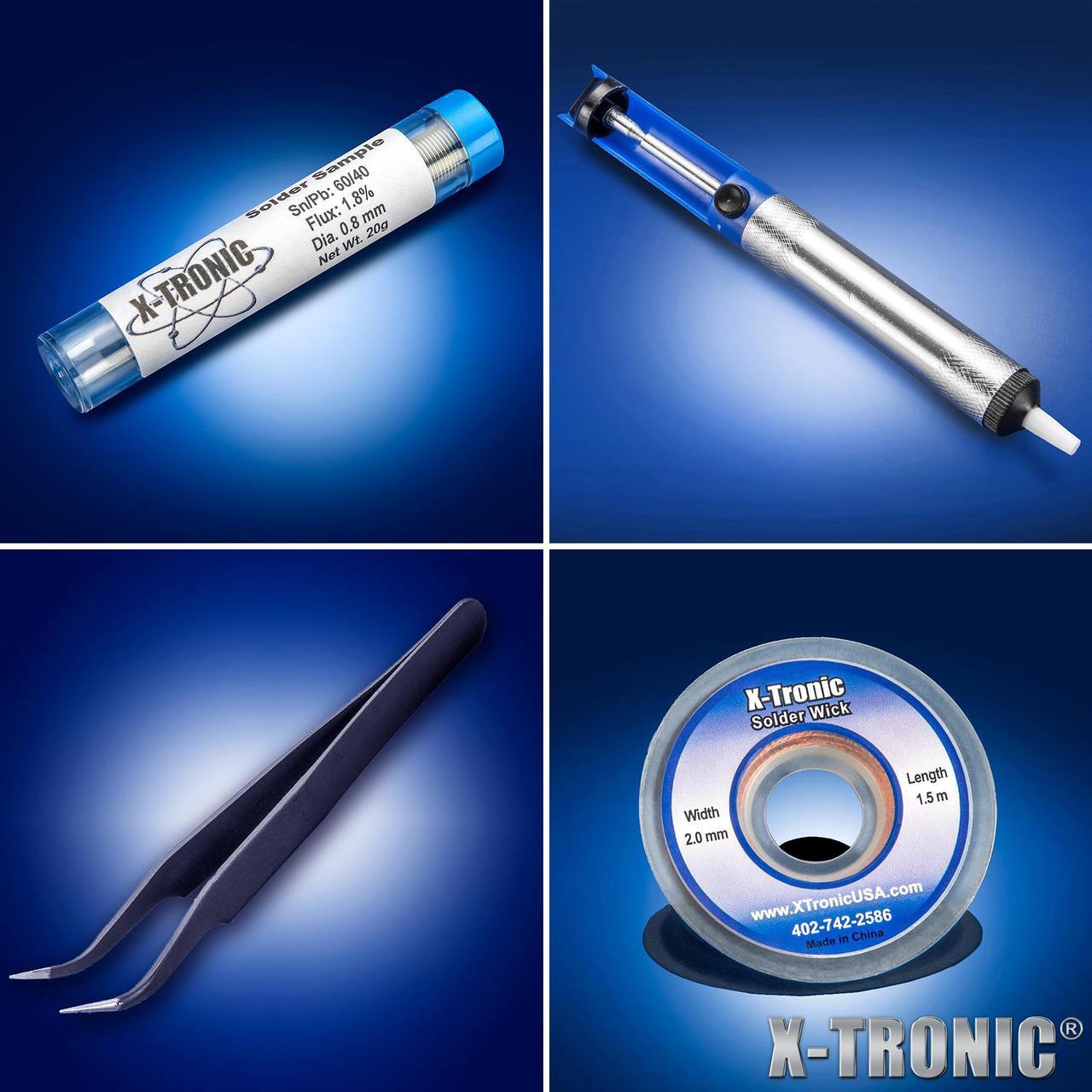 Alt view image 6 of 6 - X-Tronic 4040-PRO-X • Platinum Series • 750 Watt Hot Air Rework Soldering Iron Station • Brushless DC Vortex Blower Air System • C/F Conversion, 0-30 Min Sleep, Calibration & Auto Cool Down Features!