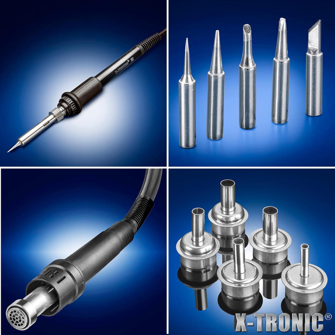 Alt view image 5 of 6 - X-Tronic 4040-PRO-X • Platinum Series • 750 Watt Hot Air Rework Soldering Iron Station • Brushless DC Vortex Blower Air System • C/F Conversion, 0-30 Min Sleep, Calibration & Auto Cool Down Features!