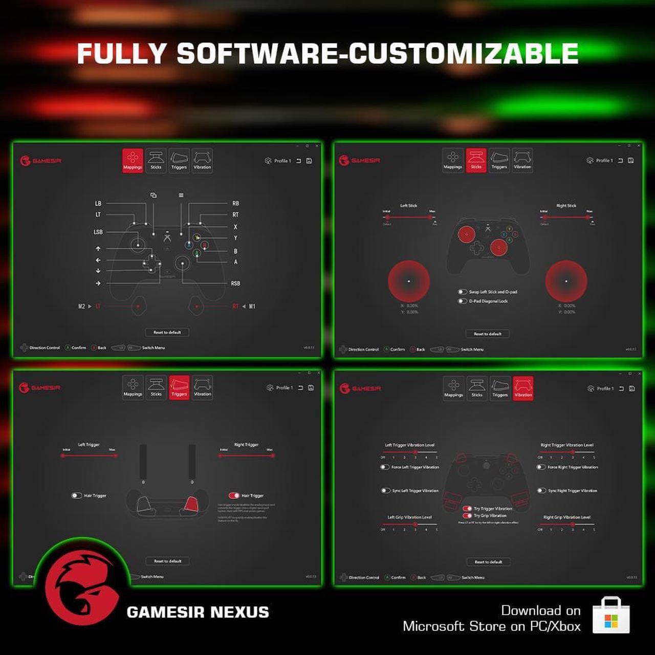 Alt view image 4 of 7 - GameSir G7 Wired Controller for Xbox Series X/S, Xbox One and Windows 10/11