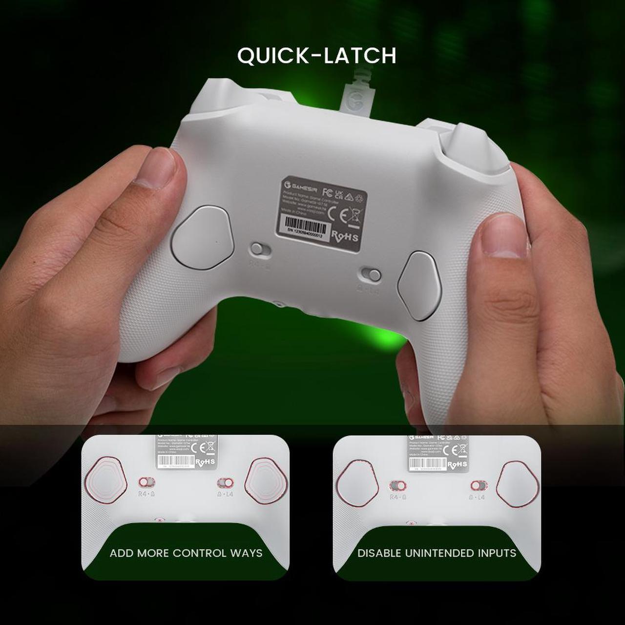 Alt view image 5 of 8 - GameSir G7 SE Wired Gaming Controller for Xbox Series X|S, Xbox One, Windows 10/11, PC Controller Gamepad with Hall Effect Sticks and 3.5mm Audio Jack