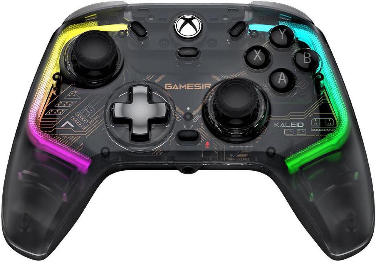 Alt view image 3 of 7 - GameSir Kaleid Xbox-Authorized Illuminated Game Controller for Xbox Series X|S, Xbox One & Windows 10/11 and Steam, Plug and Play Gaming Gamepad with Hall Effect Joysticks/Hall Trigger