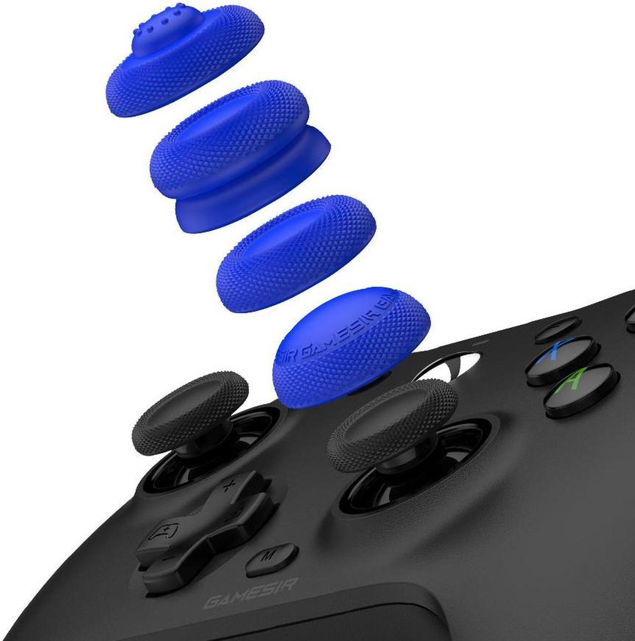Main image of GameSir 8pcs Joystick Grip for Ps5 Ps4 Controller, Silicone Thumb Grips Caps Cover Analog Stick for Playstation 5, Playstation 4 Controller,  Xbox One Controller (8pcs)Blue version