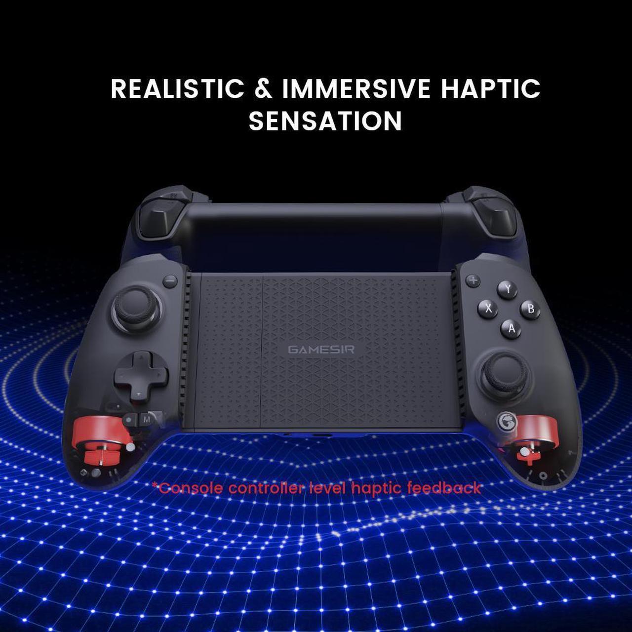 Alt view image 5 of 7 - GameSir G8+ Bluetooth Wireless Mobile Gaming Controller for Switch, iOS, Android, tablets, or PC Gamepad with Hall Effect Joysticks/Hall Trigger, 3.5mm Audio Jack Black