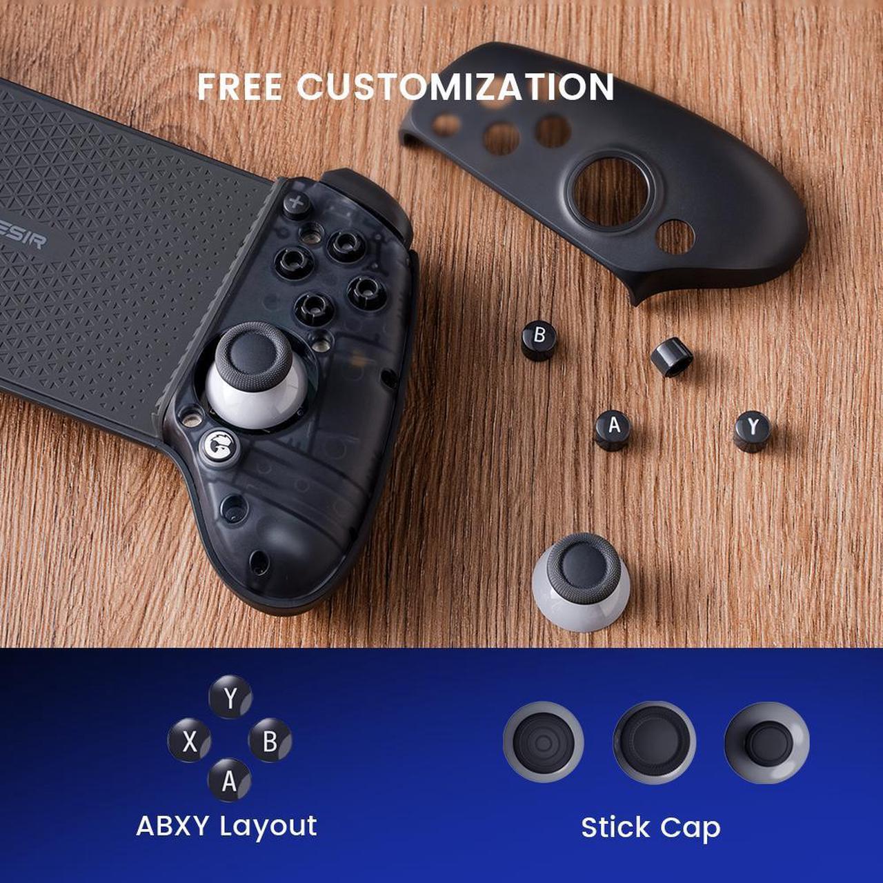 Alt view image 7 of 7 - GameSir G8+ Bluetooth Wireless Mobile Gaming Controller for Switch, iOS, Android, tablets, or PC Gamepad with Hall Effect Joysticks/Hall Trigger, 3.5mm Audio Jack Black