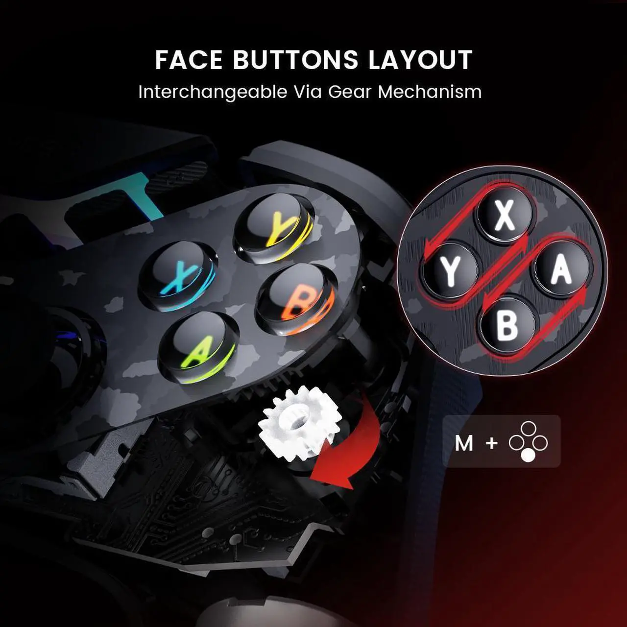 Alt view image 5 of 7 - GameSir Tarantula Pro Wireless Gamepad Game Controller PC Joystick for Switch, Windows PC, iOS, and Android devices + Extra Charging Dock