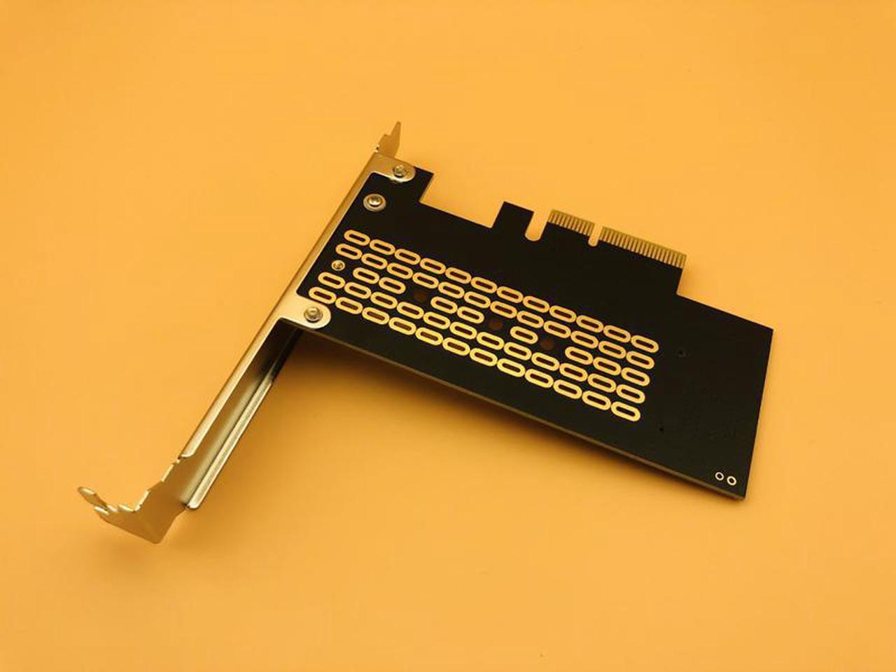 Alt view image 5 of 6 - PCIE M2 Riser Card PCI-E PCI Express 3.0 X4 to NVMe M.2 M KEY NGFF SSD Adapter Support 2230 2242 2260 2280 Size NVMe M.2 SSD