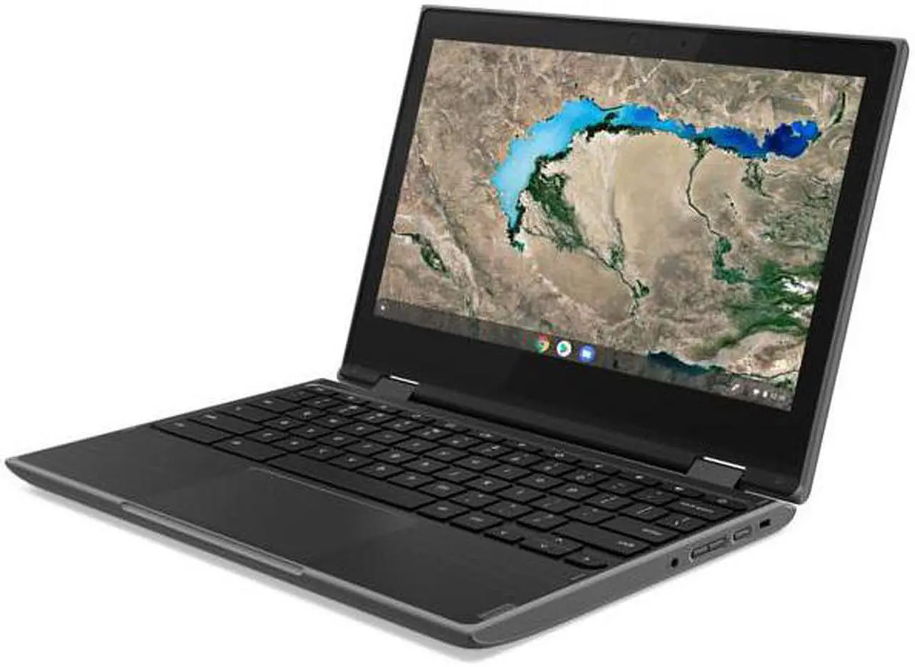 Alt view image 5 of 18 - Lenovo 300e Chromebook 2nd Gen 81MB0004US 11.6" Touchscreen Chromebook - 1366 x 768 - Celeron N4000 - 4 GB RAM - 32 GB Flash Memory - Black