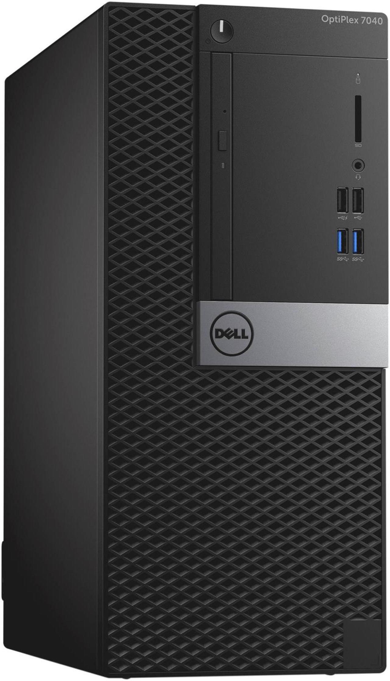 Dell OptiPlex 7040, Minitower, Intel Core i7-6700 up to 4.00 GHz, 4GB DDR3, NEW 128GB SSD, DVD-RW, Microsoft Windows 10 Pro 64-bit