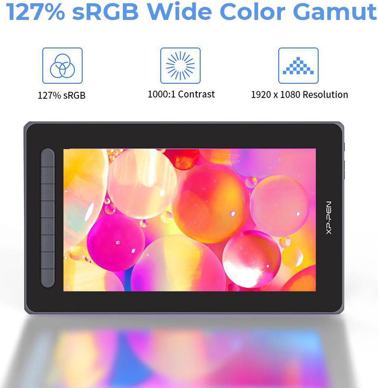 Alt view image 3 of 7 - XP Pen Artist 12 2nd Graphics Tablet with 11.9-inch FHD Display, Pro Drawing Tablet with X3 Smart Chip Stylus