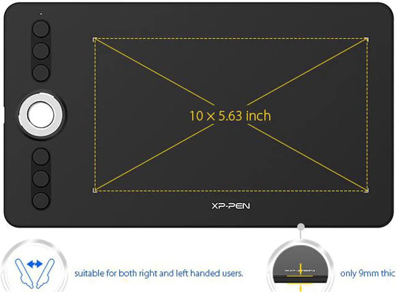 Alt view image 4 of 7 - XP-PEN Deco 02 Digital Graphics Drawing Tablet Drawing Pen Tablet with Battery-free Passive Stylus and 6 Shortcut Keys (8192 levels pressure)