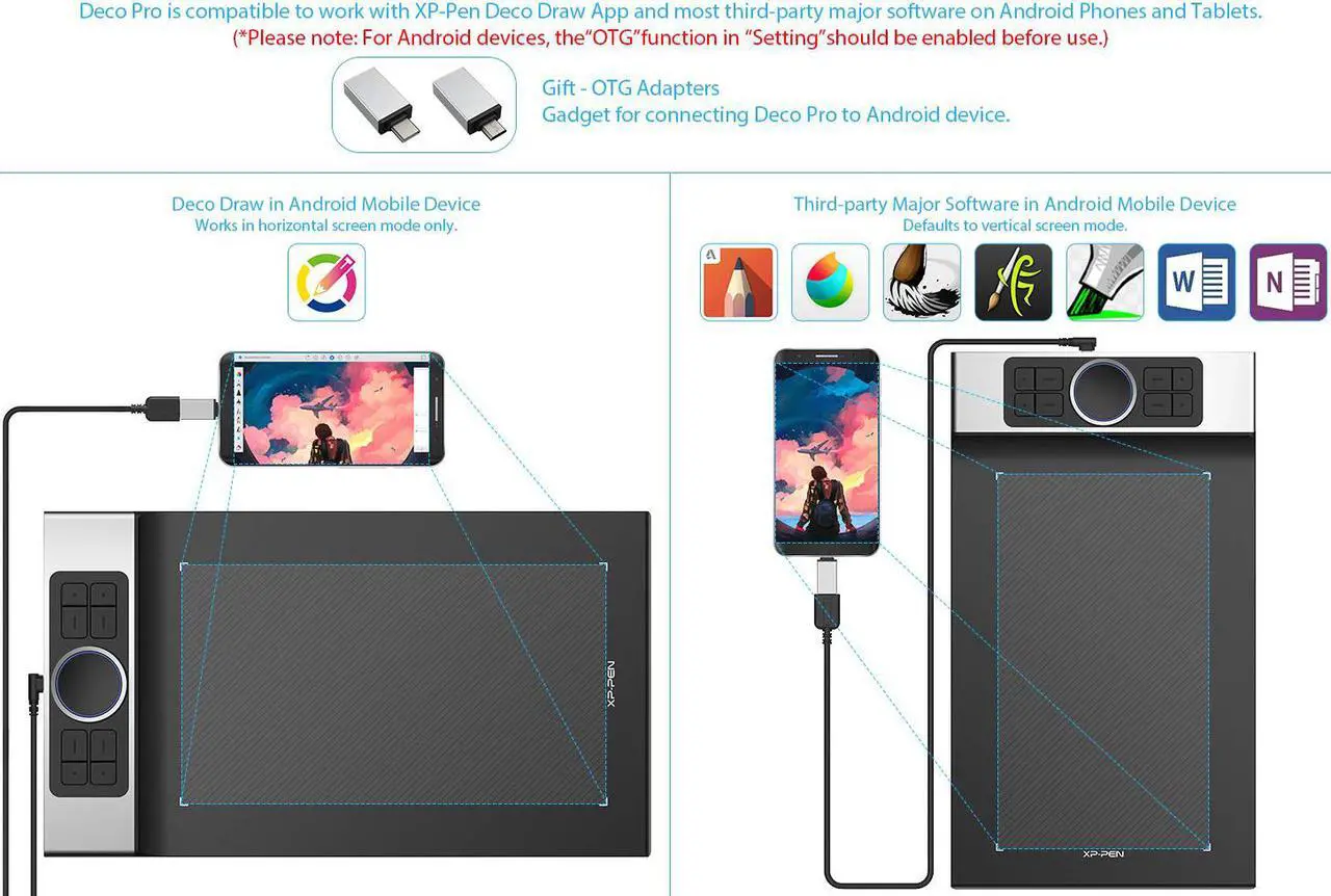 Alt view image 6 of 7 - XP-PEN Deco Pro Medium Graphics Drawing Tablet Ultrathin Digital Pen Tablet with Tilt Function Double Wheel and 8 Shortcut Keys 8192 Levels Pressure 11x6 Inch Working Area