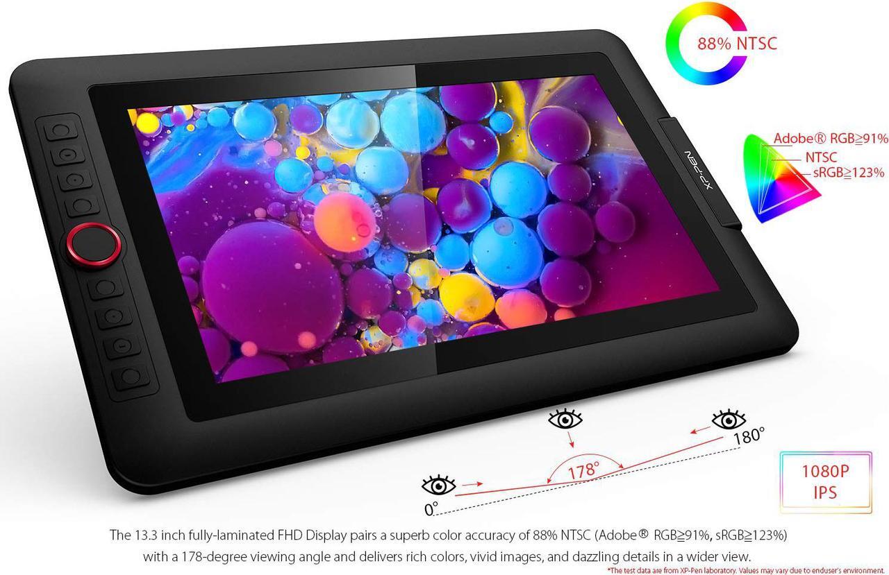 Alt view image 3 of 7 - XP-PEN Artist13.3 Pro 13.3 Inch IPS Drawing Monitor Pen Display Full-Laminated Graphics Drawing Monitor with Tilt Function and 8 Shortcut Keys (8192 Levels Pen Pressure, 123% sRGB)