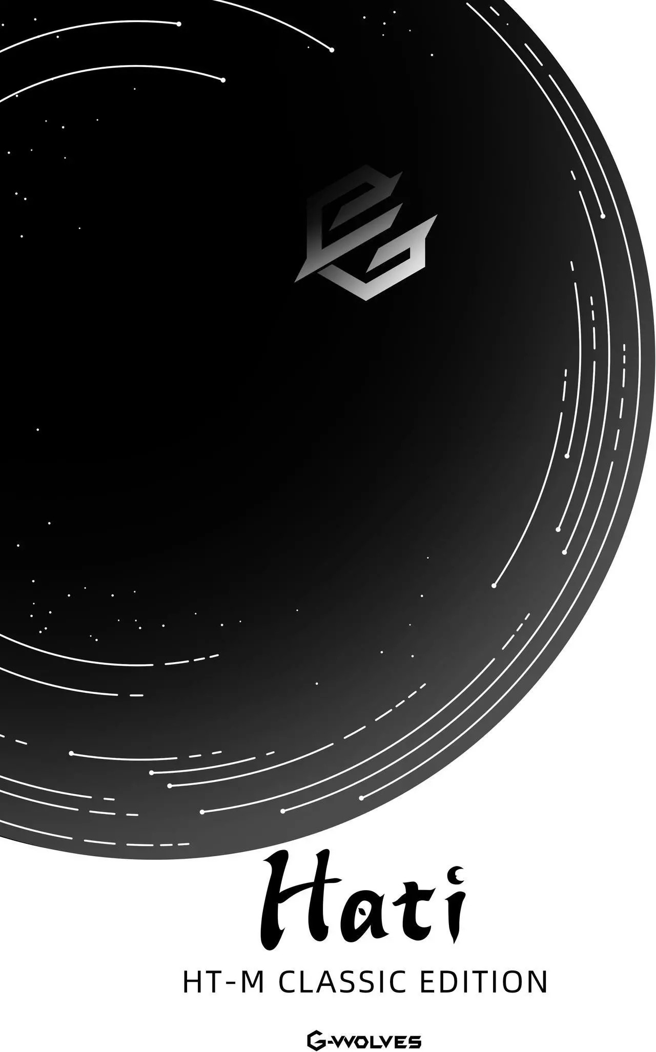 Alt view image 4 of 4 - G-Wolves Hati HT-M 3360 Ultra Lightweight Honeycomb Shell Wired Gaming Mouse up to 12000 cpi - 6 Buttons - 2.18 oz (61g) (Black & Dark Grey)