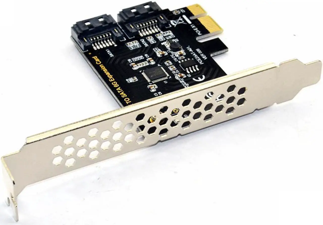 Alt view image 3 of 7 - PCIe SATA Card 2 Ports, PCI-E to SATA Expansion Card, 6Gbps PCI-E (2X 4X 8X 16X) SATA 3.0 Controller Card for Windows 10/8/7/XP/Vista/Linux,Support SSD and HDD