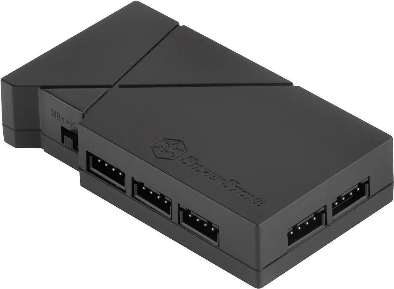 Main image of Silverstone SST-LSB01 RGB Light Strip Control Box with 8 Port Signal Control