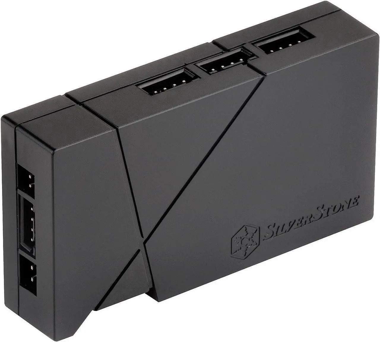 Alt view image 3 of 7 - Silverstone SST-LSB01 RGB Light Strip Control Box with 8 Port Signal Control