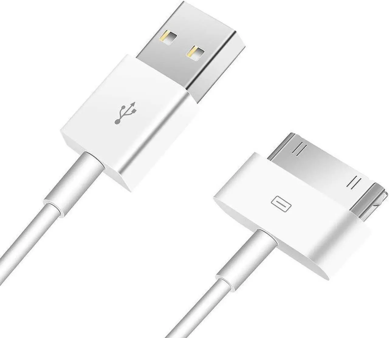 Alt view image 2 of 7 - isptewhie 2pcs 30 Pin USB Sync Charging Cable Cord Replacement for Old Apple iPhone 4/4S 3G/3GS iPad 1/2/3 iPod Nano/iPod Touch