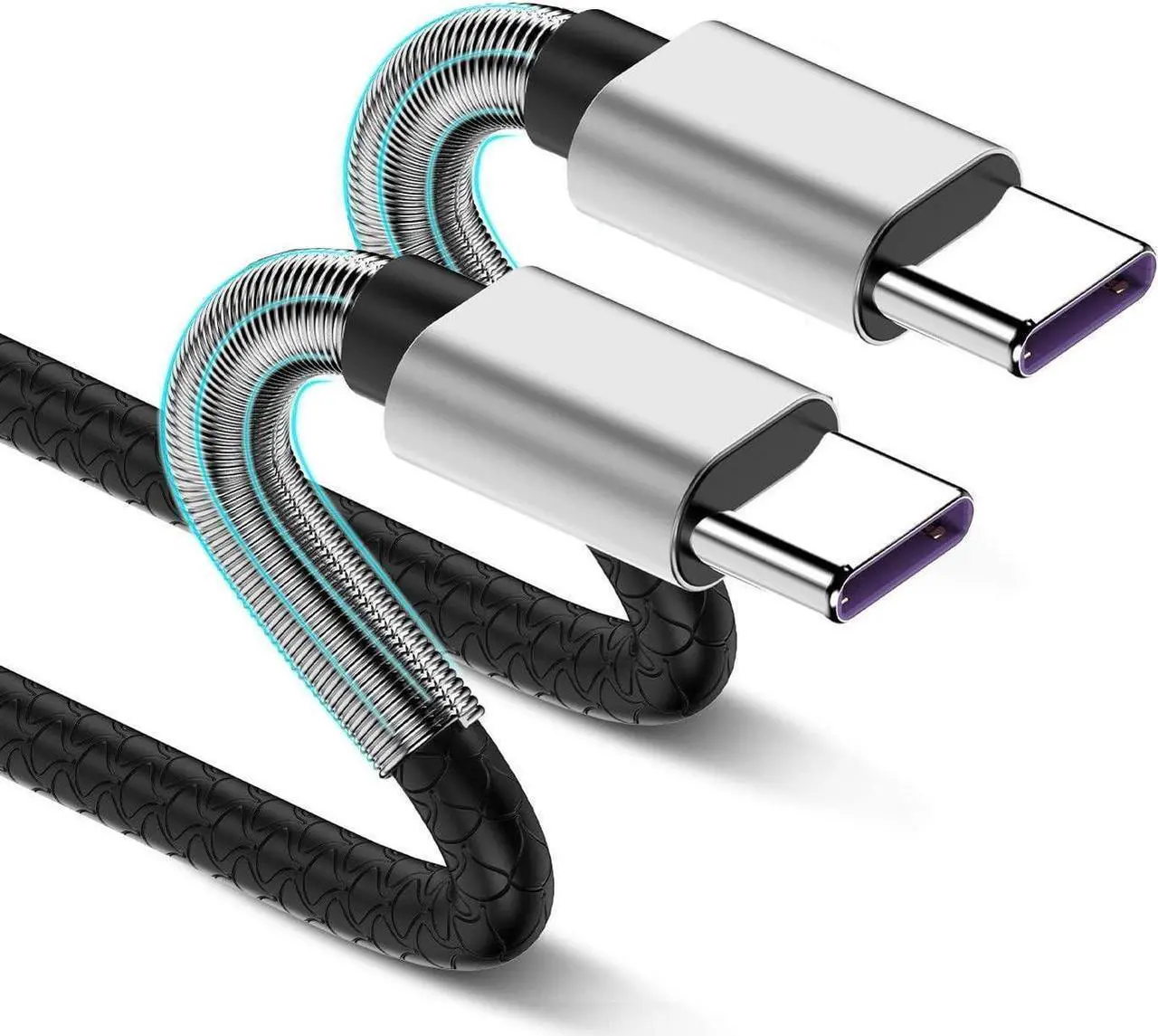 Main image of USB C to USB C Cable10Ft 2Pack Usbc to Usbc Charging Cable Cord 60W/3A Fast ChargerType C to USB Adapter for Galaxy S22/S22+ S21/S21+ Ultra 5G S20/S20+ Ultra 5G Note 20/10 Pixel Switch