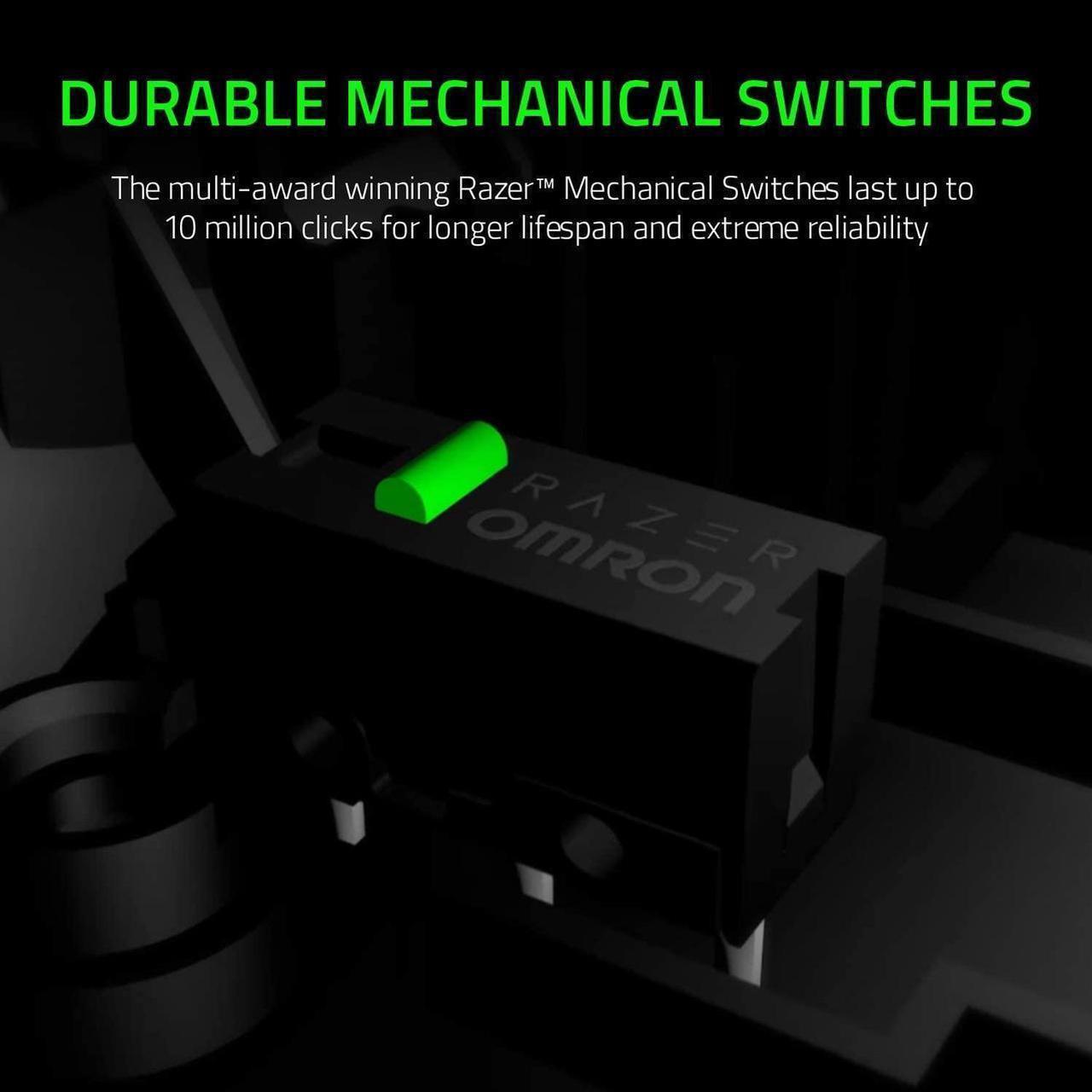 Alt view image 2 of 7 - DeathAdder Essential 6400 DPI 4G Optical Esports Gaming Mouse: 5 Programmable Buttons - Mechanical Switches - 2.1m Braided Wire - Classic Black