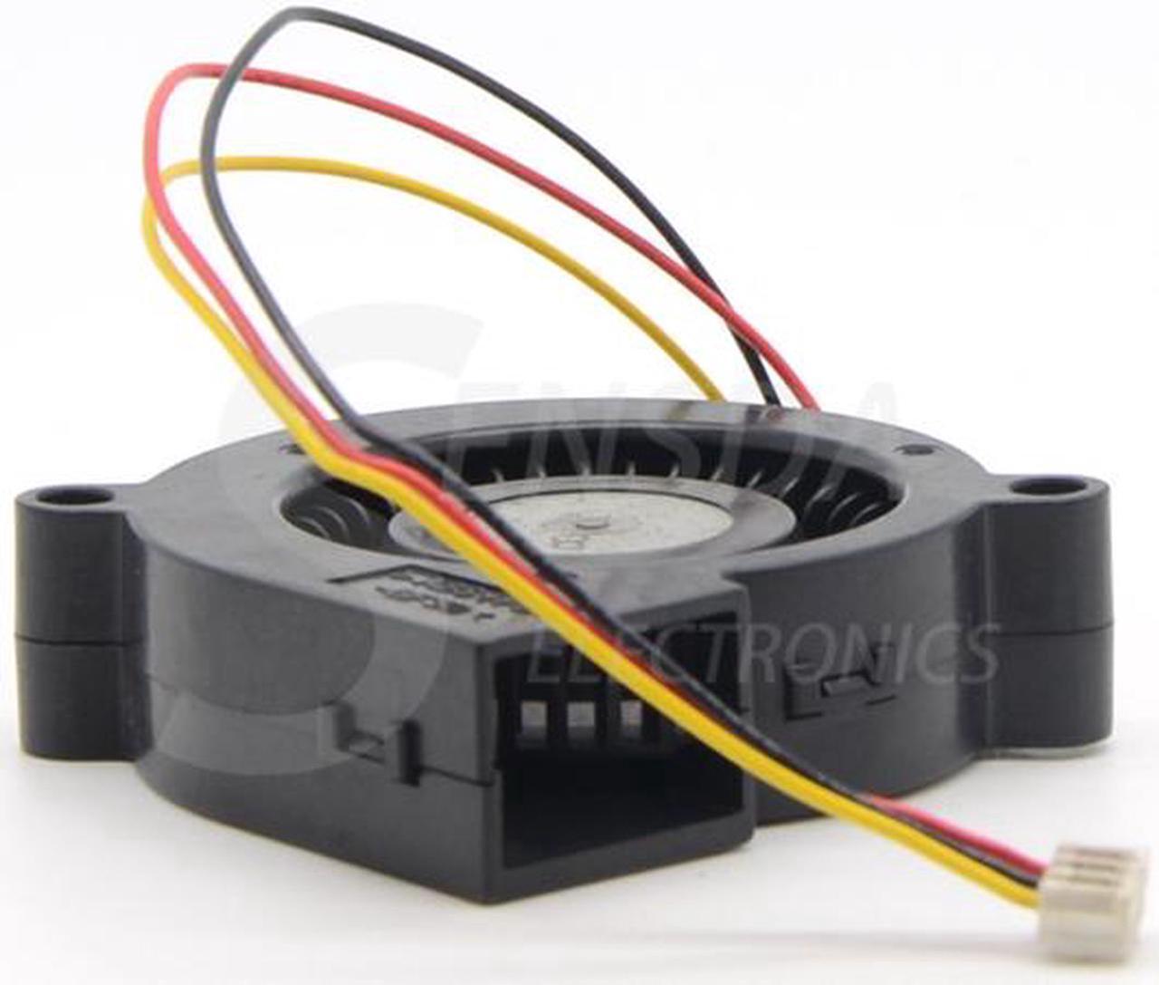 Alt view image 5 of 6 - Servo 3 Pin Blower Fan E0515H12B7AS-11 For a Eiki LC-NB3E LCD Projector 5015 50mm DC Brushless 12V 0.14A cooling fan case cooler