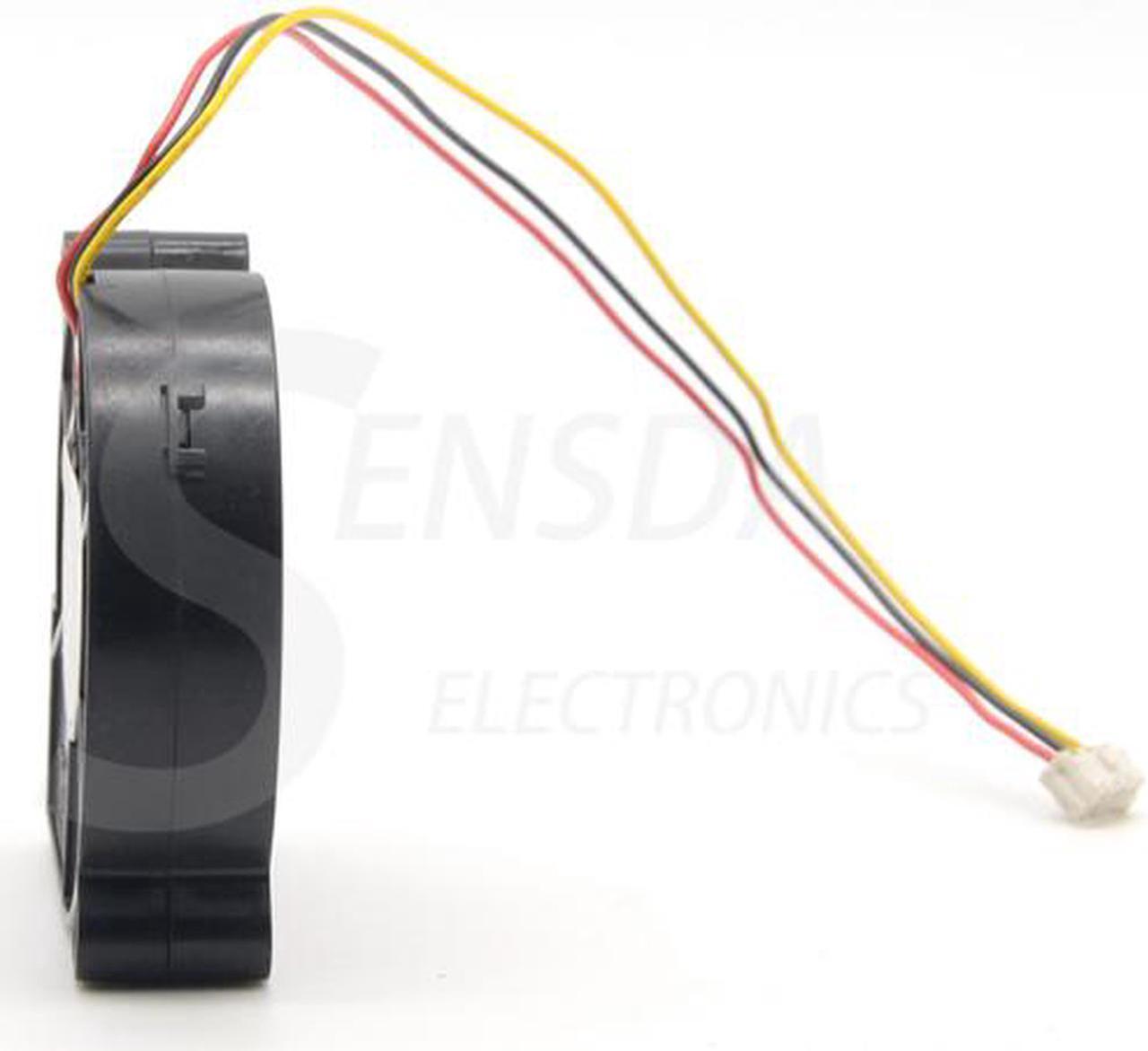 Alt view image 4 of 6 - Servo 3 Pin Blower Fan E0515H12B7AS-11 For a Eiki LC-NB3E LCD Projector 5015 50mm DC Brushless 12V 0.14A cooling fan case cooler