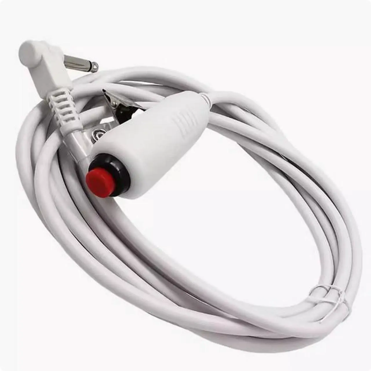 Alt view image 2 of 3 - Nurse Call switch cable,6.35 Emergency Call Button Cable with clamp USB Nurse Call cable  6.35 Nurse Line