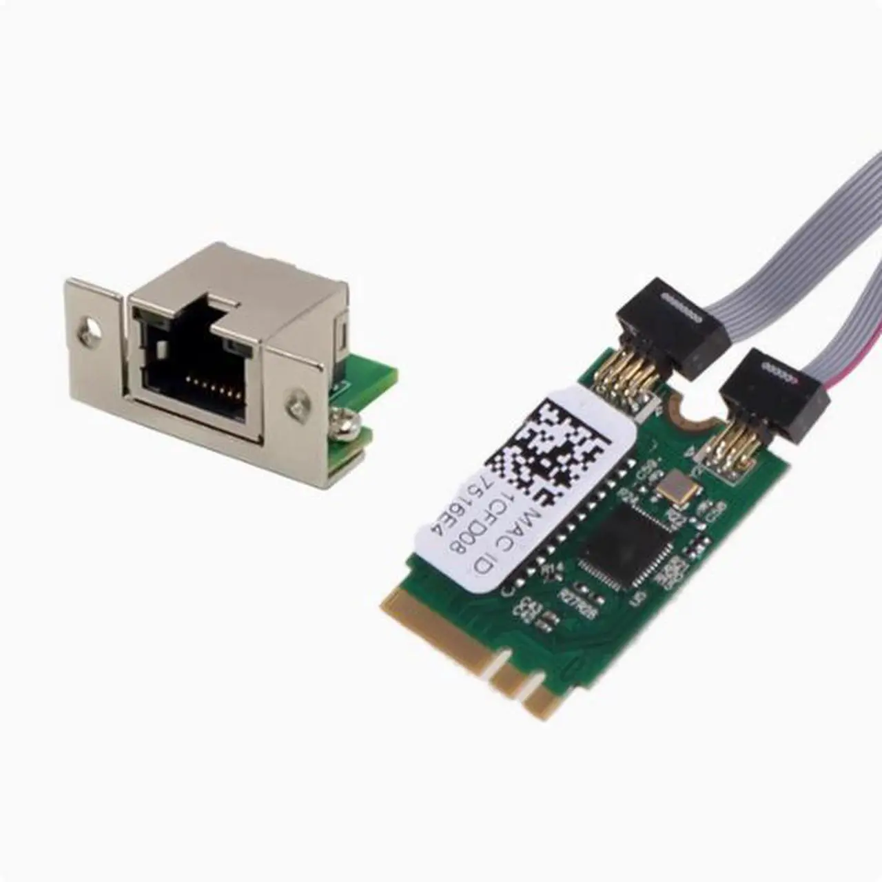 Alt view image 2 of 4 - M2 NGFF KEY A+E RTL8125B Industrial 2.5G Gigabit Network Card 2500M desktop  Gigabit vertical needle 8111F