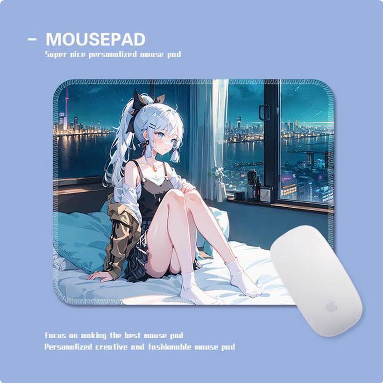 Main image of Kamisato Ayaka Mouse pad Small Genshin Impact gaming table pad Computer keyboard pad Medium mouse pad  30X25CM Brown