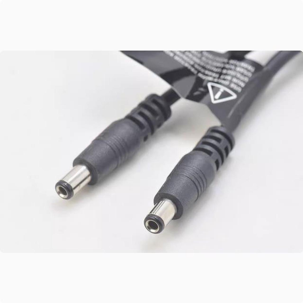 Alt view image 4 of 4 - Original female 5.5mm 2.5MM DC port to two male power supply one point two power supply cable Connection cable