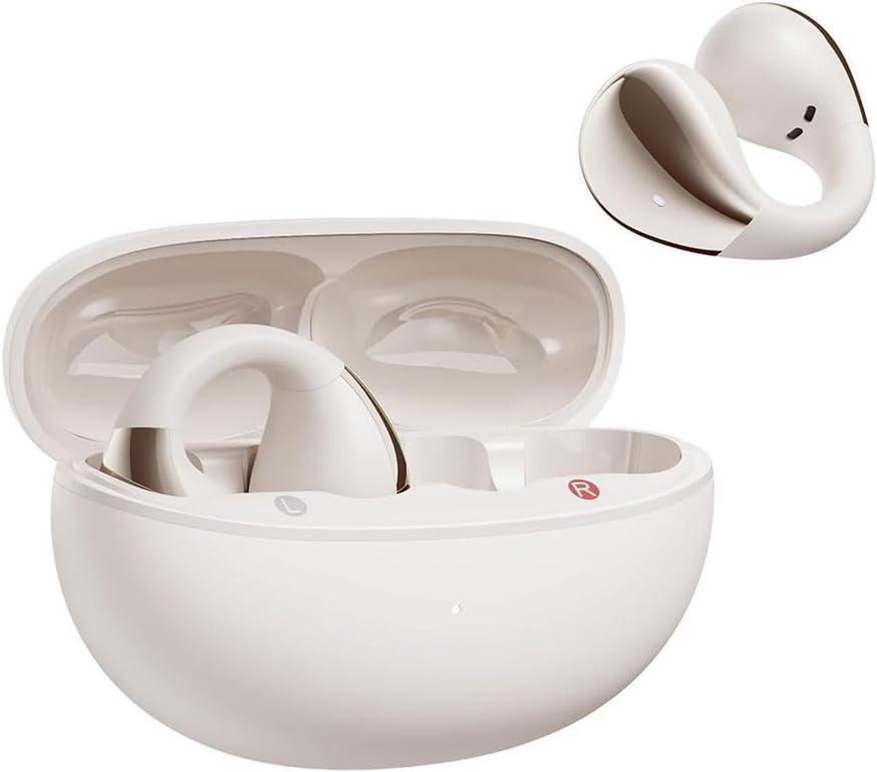 Main image of QCY Crossky C30 Open Ear Headphones Wireless Bluetooth, Clip-On Earbuds with 4 ENC Noise Cancelling Mic, Stable Fit, Dual Connection, EQ Customized, Sports Earphones for Workout/Running White