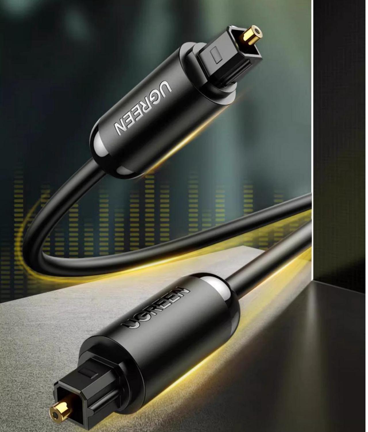 Main image of UGREEN Fiber optic audio cable SPDIF digital output 5.1 Connection to the set-top box TV amplifier sound card cd audio box