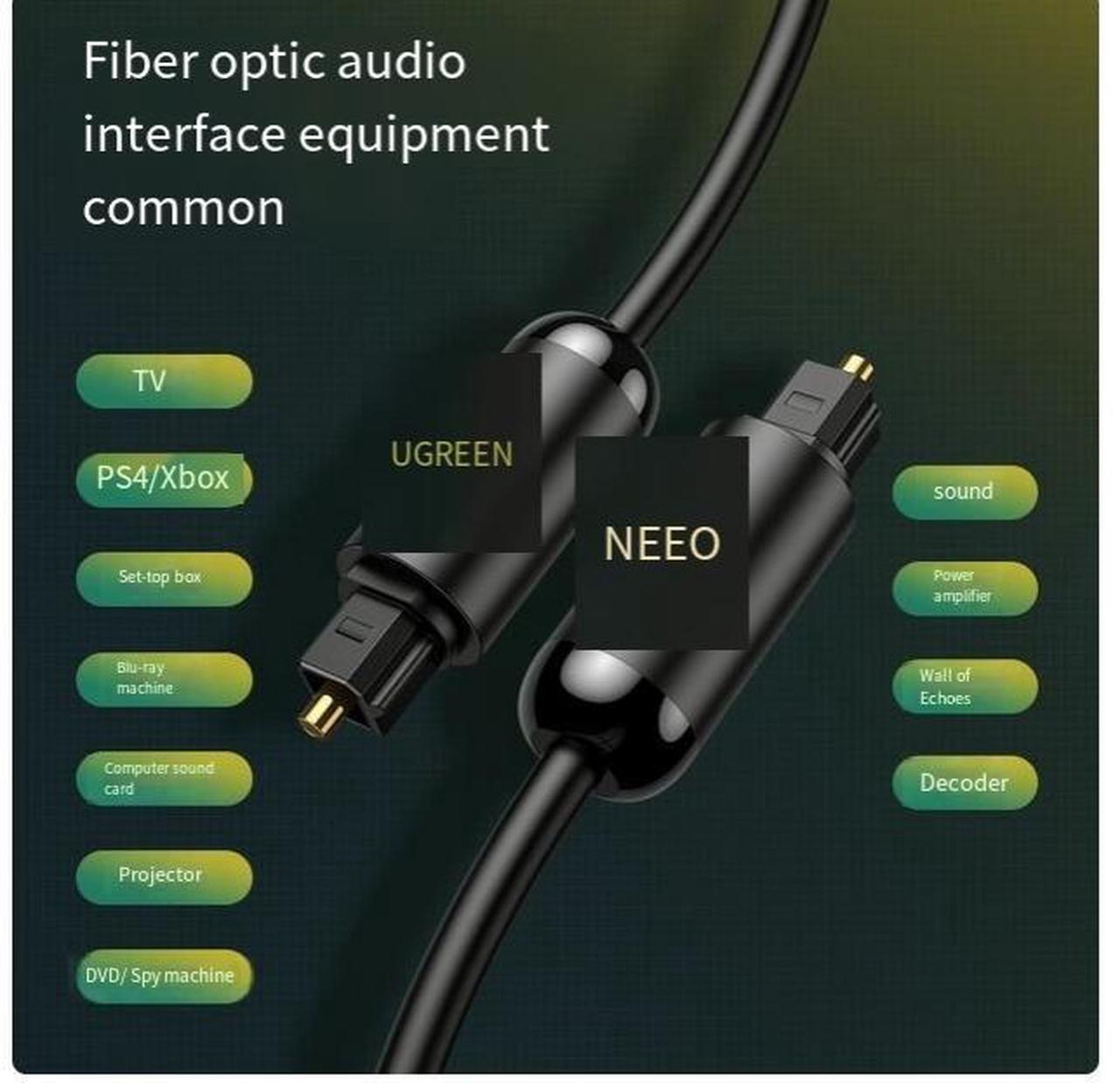 Alt view image 5 of 6 - UGREEN Fiber optic audio cable SPDIF digital output 5.1 Connection to the set-top box TV amplifier sound card cd audio box