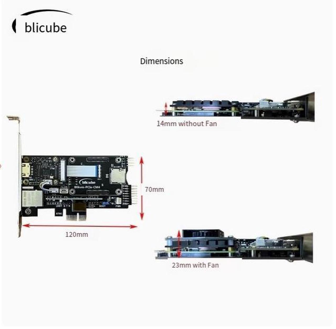 Alt view image 5 of 6 - PCle IP Pi Overip Blikvm Ras-ip-berryV3 Hat Pikvm HDMI CSI KVM