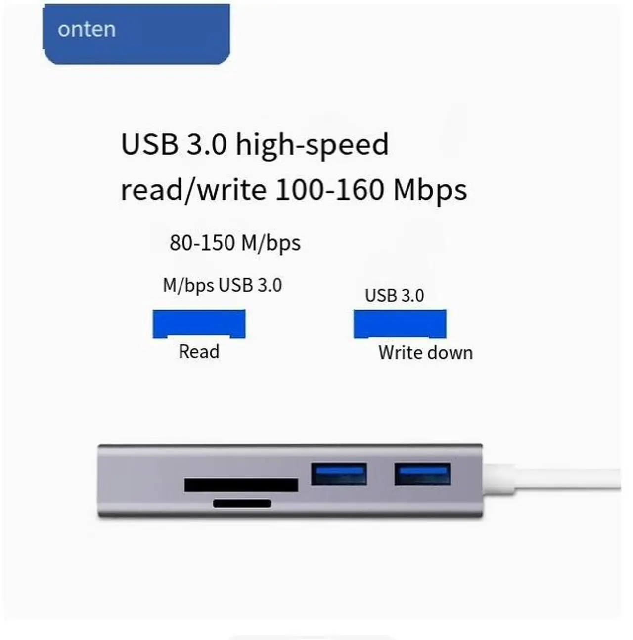 Alt view image 2 of 3 - Usb 3.0 SD/CF card high-speed  multi-functional card reader, all-in-one mobile phone tf computer USB flash drive US expansion notebook multi-interface memory card