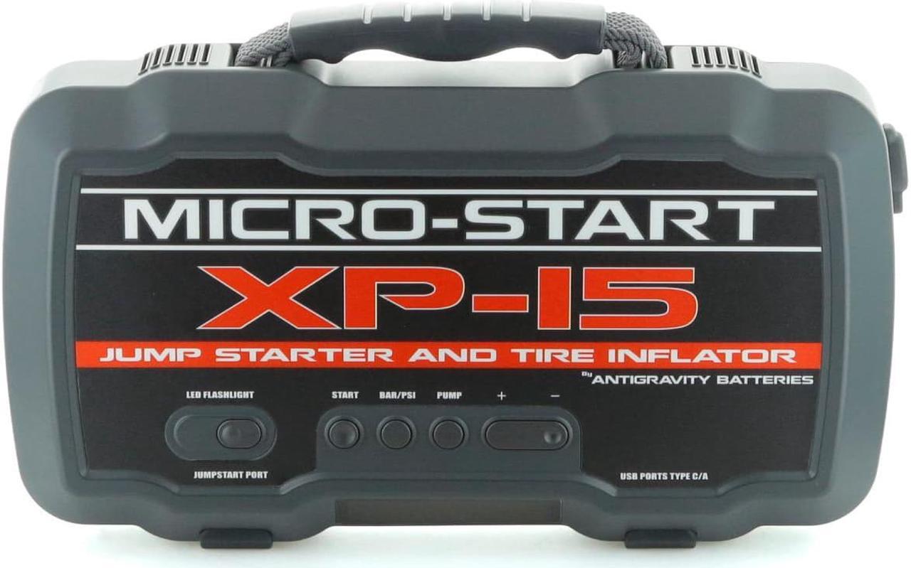 Main image of Antigravity XP-15 MICRO-START Lithium Jump-Starter with Air Compressor Portable Power Station for Gas, Diesel Vehicles  USB-A, USB-C ports that Charge your electronic with 2000A peak